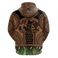 Polynesia Maui Tattoo Inspired Hoodie Tropical Leaf Skirt Costume