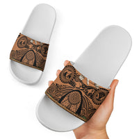 Polynesia Maui Tattoo Inspired Slide Sandals Tropical Leaf Skirt Costume