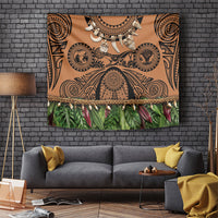 Polynesia Maui Tattoo Inspired Tapestry Tropical Leaf Skirt Costume
