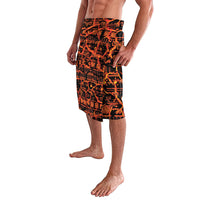 Polynesia Lava Monster Cosplay Lavalava Fiery Glowing Volcano Crack Pattern