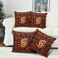 Polynesia Lava Monster Cosplay Pillow Cover Fiery Glowing Volcano Crack Pattern