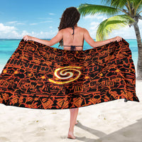 Polynesia Lava Monster Cosplay Sarong Fiery Glowing Volcano Crack Pattern
