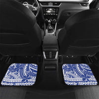 Northern Mariana Islands Christmas Car Mats Seashell Xmas Tree Tribal Waves - Polynesian Pride