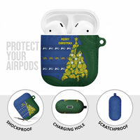 Solomon Islands Christmas AirPods Case Seashell Xmas Tree Tribal Waves - Polynesian Pride
