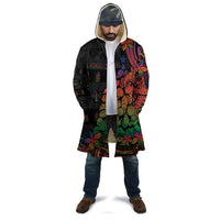 New Caledonia Christmas Cloak Seashell Xmas Tree Tribal Waves - Polynesian Pride