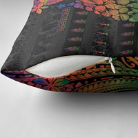 New Caledonia Christmas Pillow Cover Seashell Xmas Tree Tribal Waves - Polynesian Pride