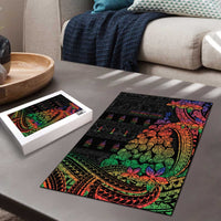 New Caledonia Christmas Puzzle Seashell Xmas Tree Tribal Waves - Polynesian Pride