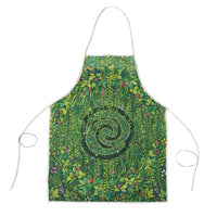 Polynesia Mother Nature Apron Glowing Heart Spiral Tropical Vine Floral
