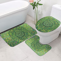 Polynesia Mother Nature Bathroom Set Glowing Heart Spiral Tropical Vine Floral