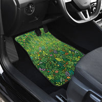Polynesia Mother Nature Car Mats Glowing Heart Spiral Tropical Vine Floral