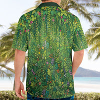 Polynesia Mother Nature Hawaiian Shirt Glowing Heart Spiral Tropical Vine Floral