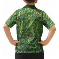 Polynesia Mother Nature Hawaiian Shirt Glowing Heart Spiral Tropical Vine Floral
