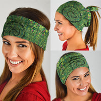 Polynesia Mother Nature Neck Gaiter Glowing Heart Spiral Tropical Vine Floral