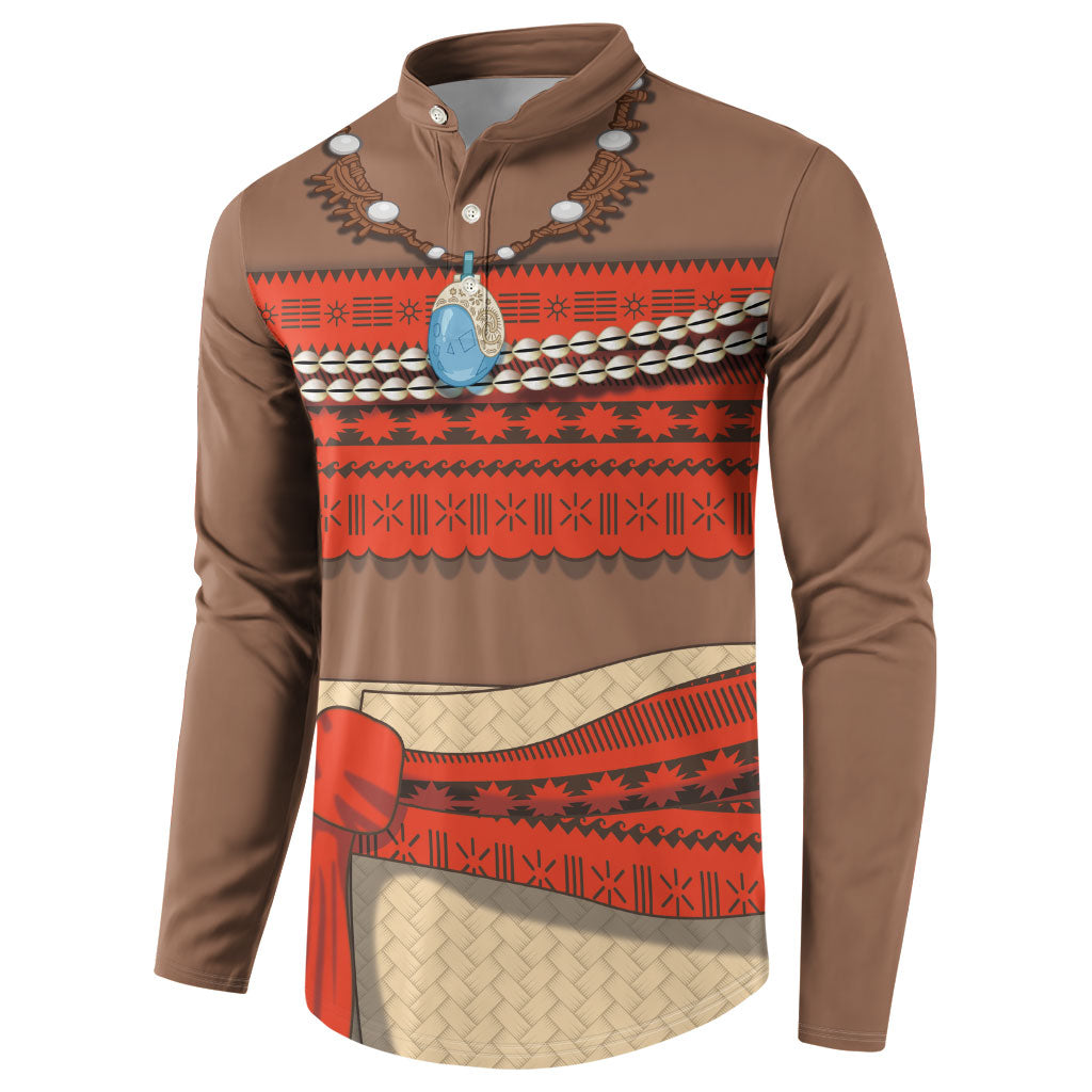 Polynesia Ocean Princess Inspired Cosplay Costume Button Sweatshirt