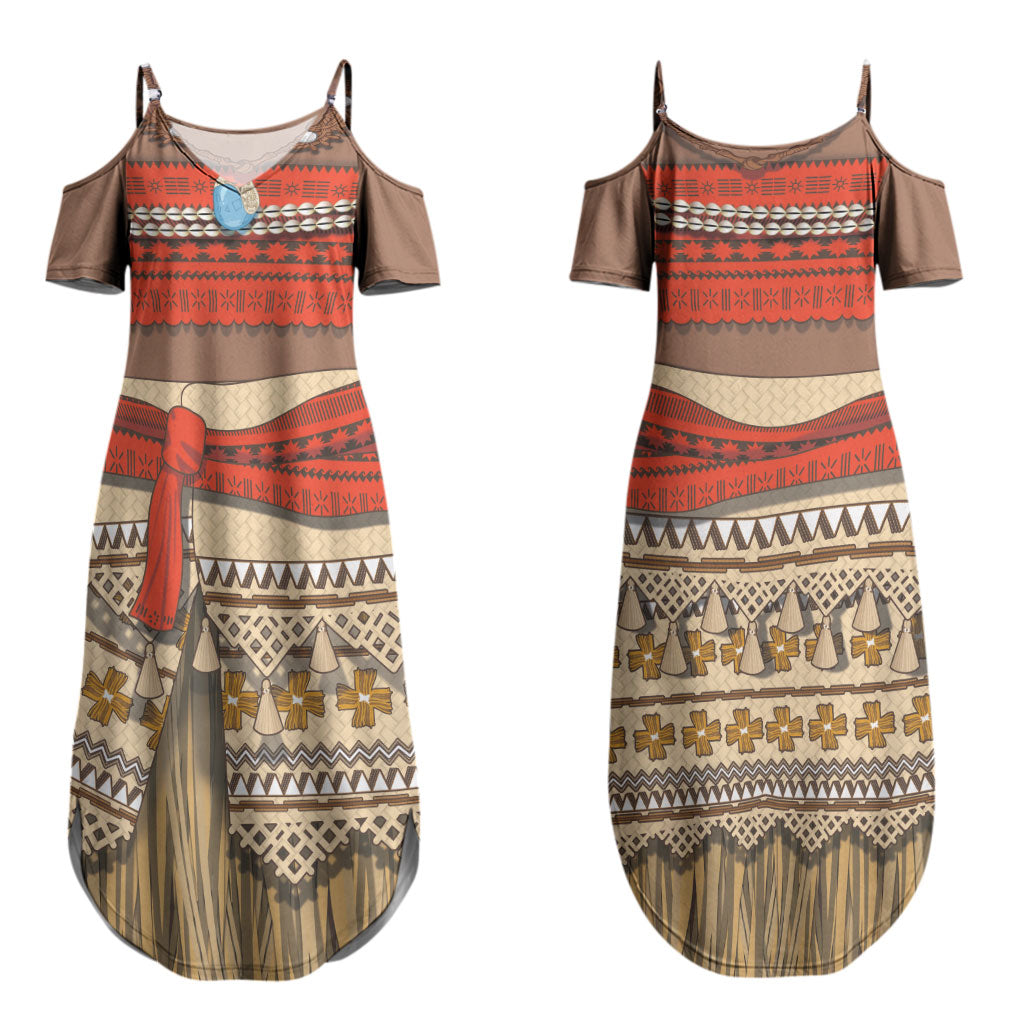Polynesia Ocean Princess Inspired Cosplay Costume Couples Matching Summer Maxi Dress and Hawaiian Shirt
