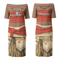 Polynesia Ocean Princess Inspired Cosplay Costume Family Matching Puletasi and Hawaiian Shirt