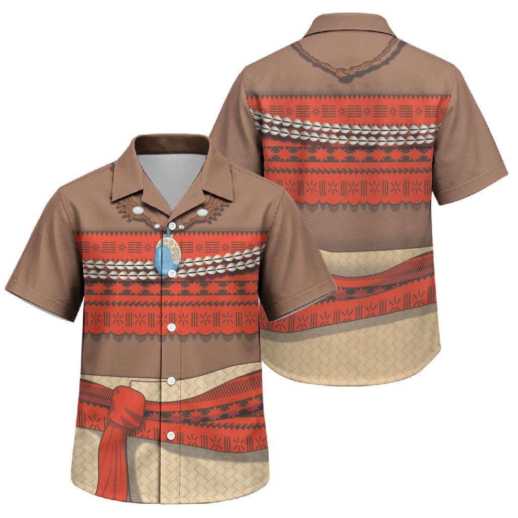 Polynesia Ocean Princess Inspired Cosplay Costume Family Matching Puletasi and Hawaiian Shirt