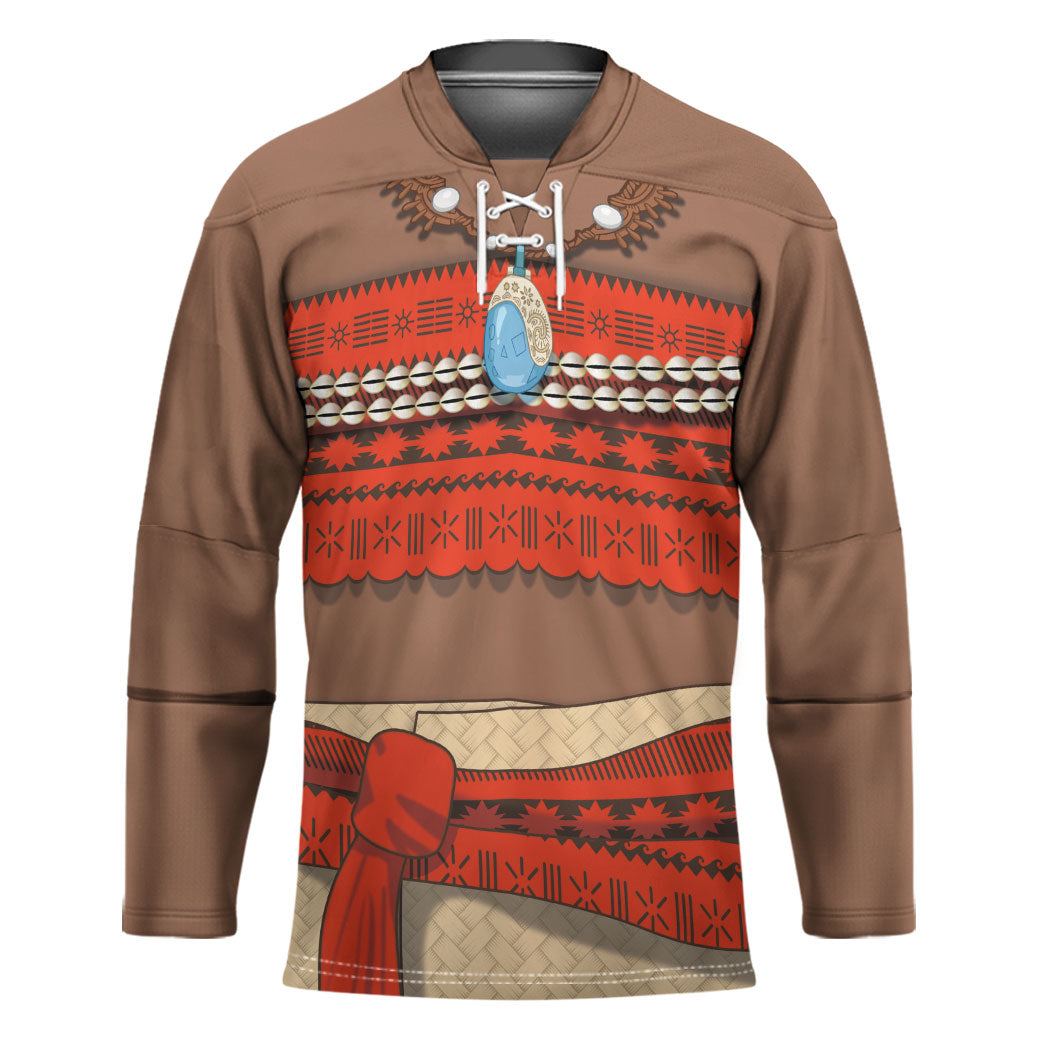 Polynesia Ocean Princess Inspired Cosplay Costume Hockey Jersey