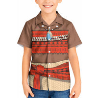 Polynesia Ocean Princess Inspired Cosplay Costume Kid Hawaiian Shirt