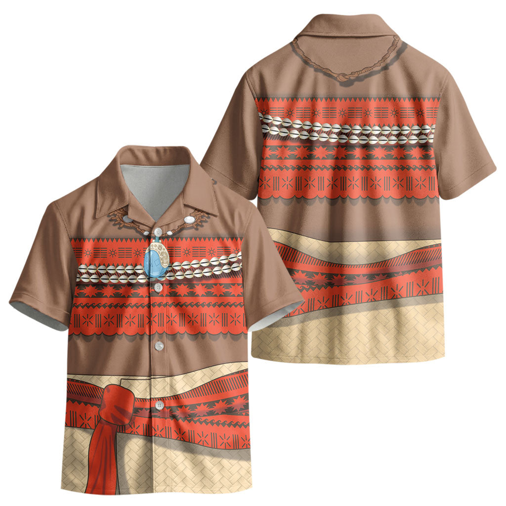 Polynesia Ocean Princess Inspired Cosplay Costume Kid Hawaiian Shirt