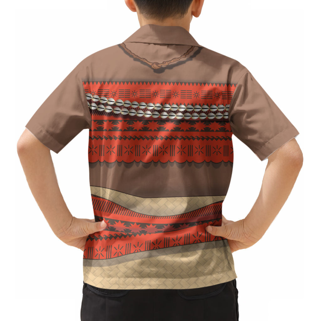 Polynesia Ocean Princess Inspired Cosplay Costume Kid Hawaiian Shirt