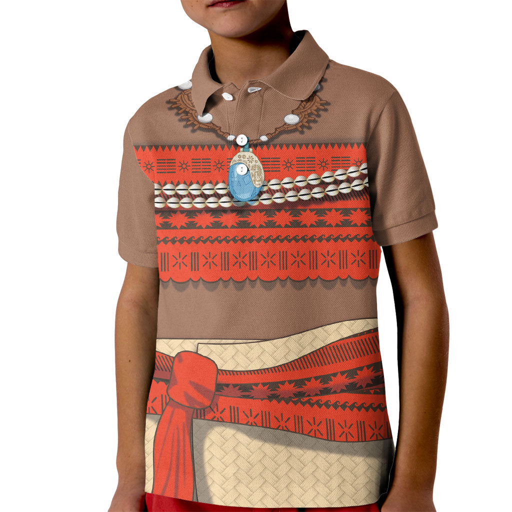 Polynesia Ocean Princess Inspired Cosplay Costume Kid Polo Shirt