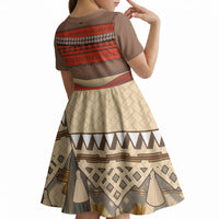 Polynesia Ocean Princess Inspired Cosplay Costume Kid Short Sleeve Dress