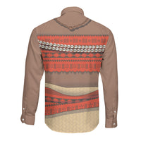 Polynesia Ocean Princess Inspired Cosplay Costume Long Sleeve Button Shirt