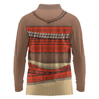 Polynesia Ocean Princess Inspired Cosplay Costume Long Sleeve Polo Shirt