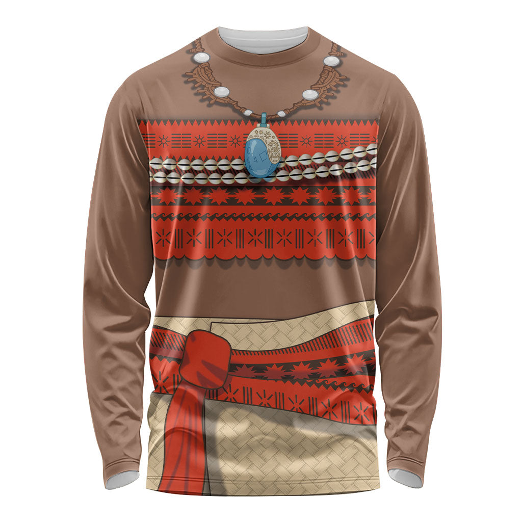 Polynesia Ocean Princess Inspired Cosplay Costume Long Sleeve Shirt