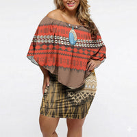 Polynesia Ocean Princess Inspired Cosplay Costume Off Shoulder Short Dress