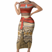 Polynesia Ocean Princess Inspired Cosplay Costume Short Sleeve Bodycon Dress