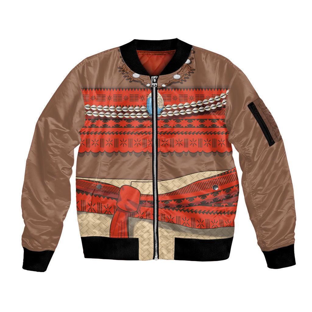 Polynesia Ocean Princess Inspired Cosplay Costume Sleeve Zip Bomber Jacket