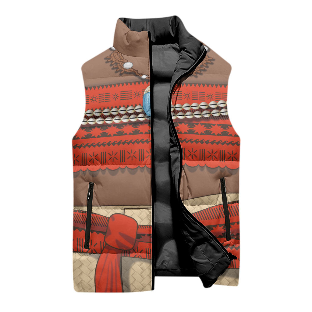Polynesia Ocean Princess Inspired Cosplay Costume Sleeveless Puffer Jacket