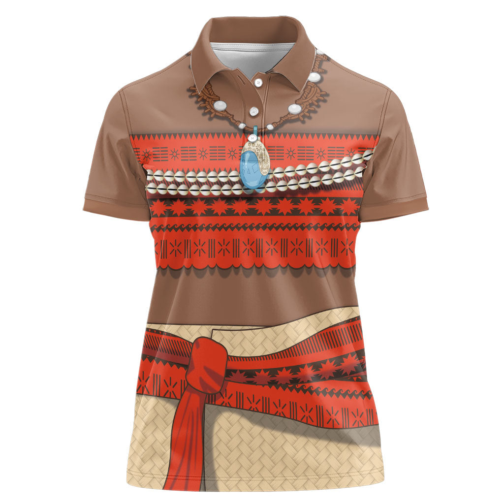 Polynesia Ocean Princess Inspired Cosplay Costume Women Polo Shirt