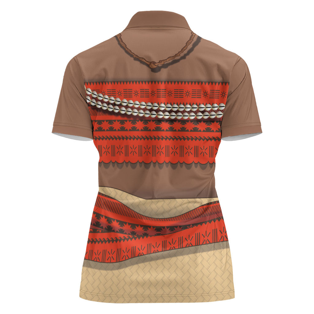 Polynesia Ocean Princess Inspired Cosplay Costume Women Polo Shirt
