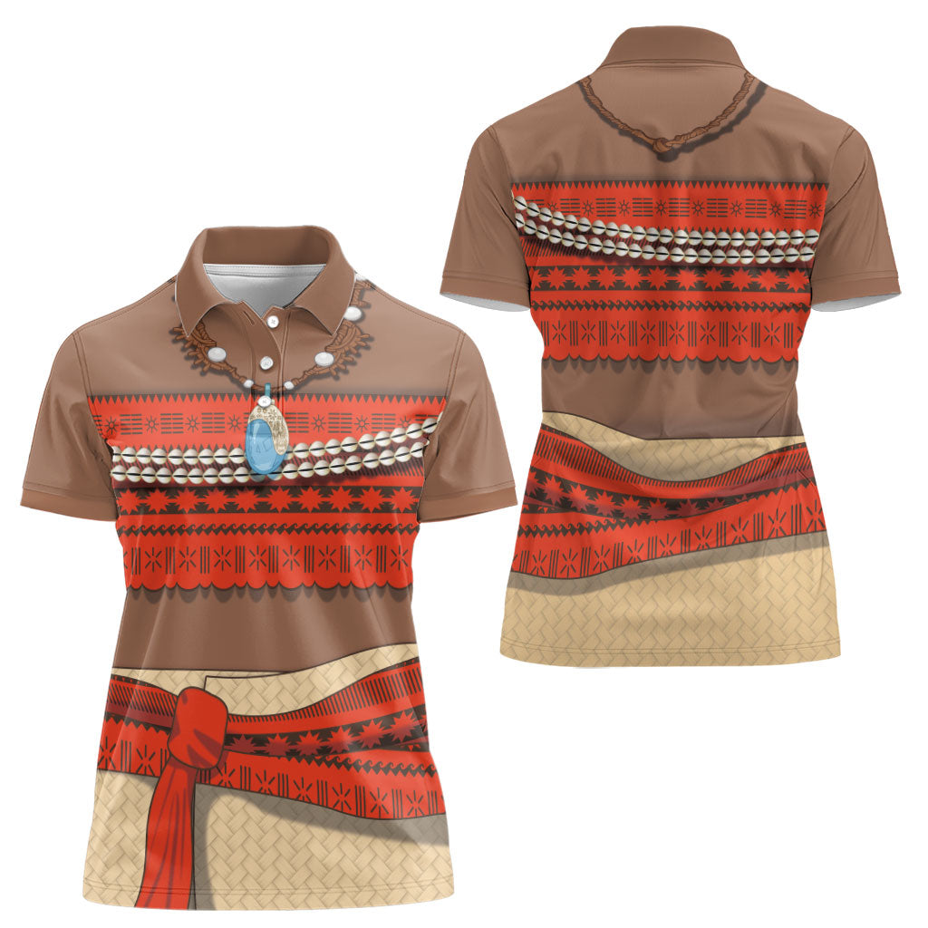 Polynesia Ocean Princess Inspired Cosplay Costume Women Polo Shirt