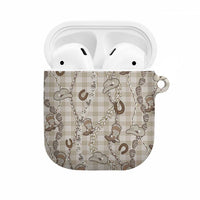 Hawaii Palaka Cowboy AirPods Case Shell Maile Lei With Western Patterns - Polynesian Pride