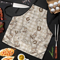 Hawaii Palaka Cowboy Apron Shell Maile Lei With Western Patterns - Polynesian Pride