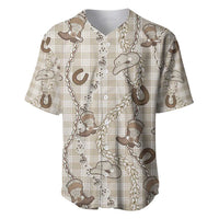 Hawaii Palaka Cowboy Baseball Jersey Shell Maile Lei With Western Patterns - Polynesian Pride