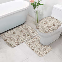 Hawaii Palaka Cowboy Bathroom Set Shell Maile Lei With Western Patterns - Polynesian Pride