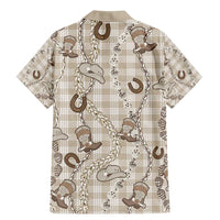 Hawaii Palaka Cowboy Family Matching Mermaid Dress and Hawaiian Shirt Shell Maile Lei With Western Patterns - Polynesian Pride