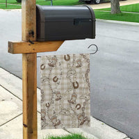 Hawaii Palaka Cowboy Garden Flag Shell Maile Lei With Western Patterns - Polynesian Pride