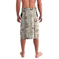 Hawaii Palaka Cowboy Lavalava Shell Maile Lei With Western Patterns - Polynesian Pride