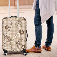 Hawaii Palaka Cowboy Luggage Cover Shell Maile Lei With Western Patterns - Polynesian Pride