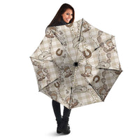 Hawaii Palaka Cowboy Umbrella Shell Maile Lei With Western Patterns - Polynesian Pride