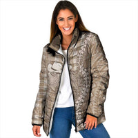 Beige Hawaii Palaka Cowboy Turtle Padded Jacket Hawaiian Paniolo Puakenikeni Maile Lei - Polynesian Pride