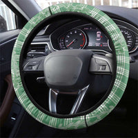 Green Hawaii Palaka Cowboy Turtle Steering Wheel Cover Hawaiian Paniolo Puakenikeni Maile Lei - Polynesian Pride