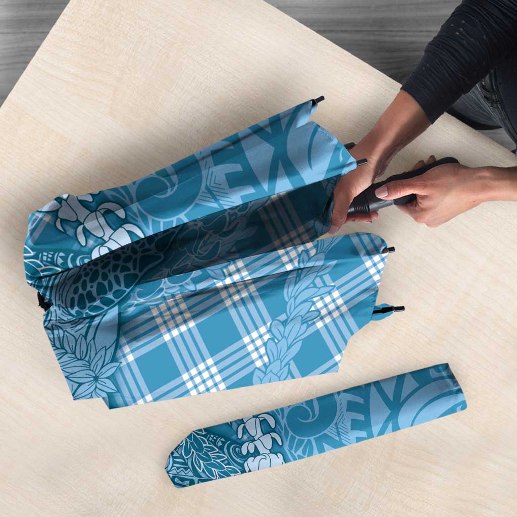 Blue Hawaii Palaka Cowboy Turtle Umbrella Hawaiian Paniolo Puakenikeni Maile Lei - Polynesian Pride