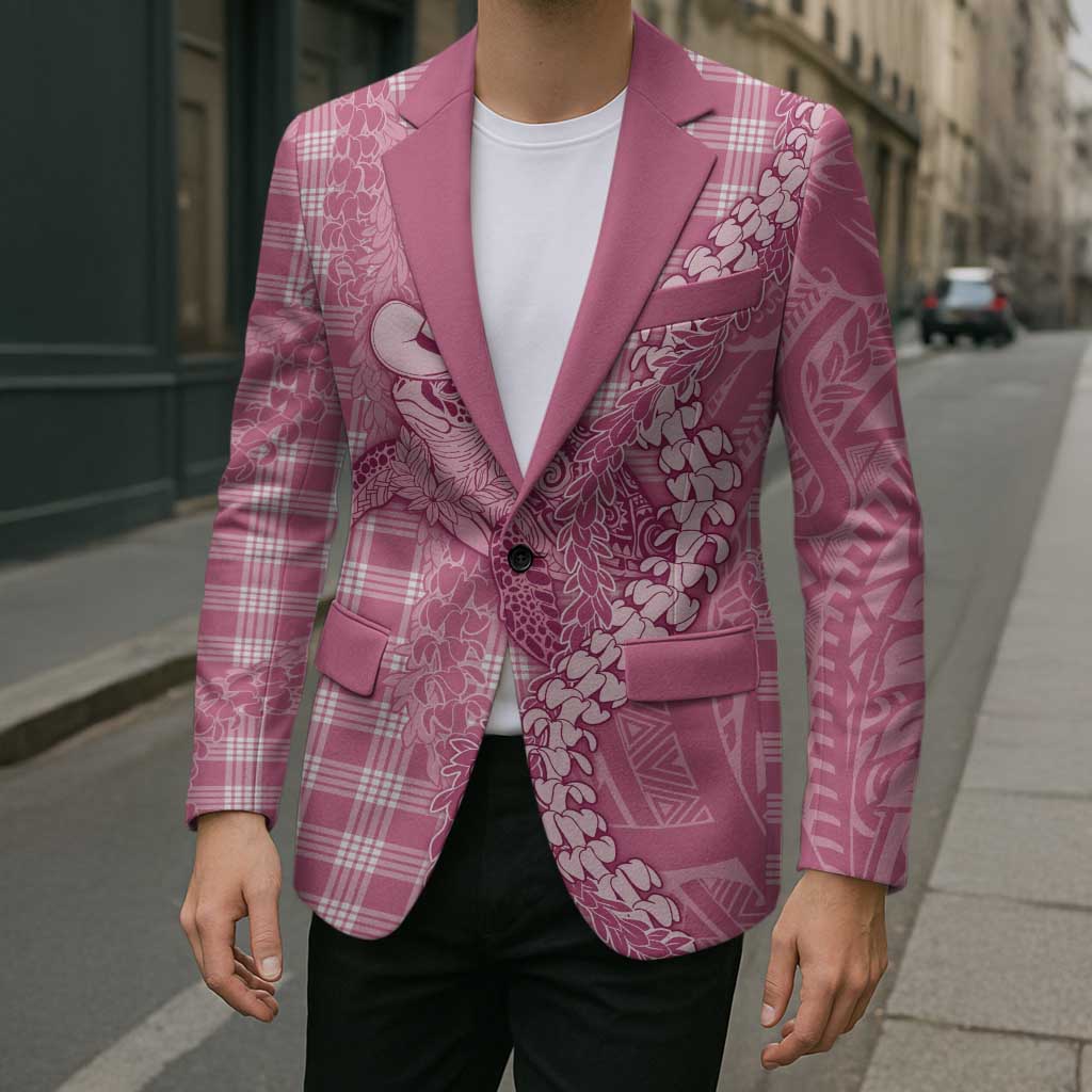 Pink Hawaii Palaka Cowboy Turtle Blazer Hawaiian Paniolo Puakenikeni Maile Lei - Polynesian Pride
